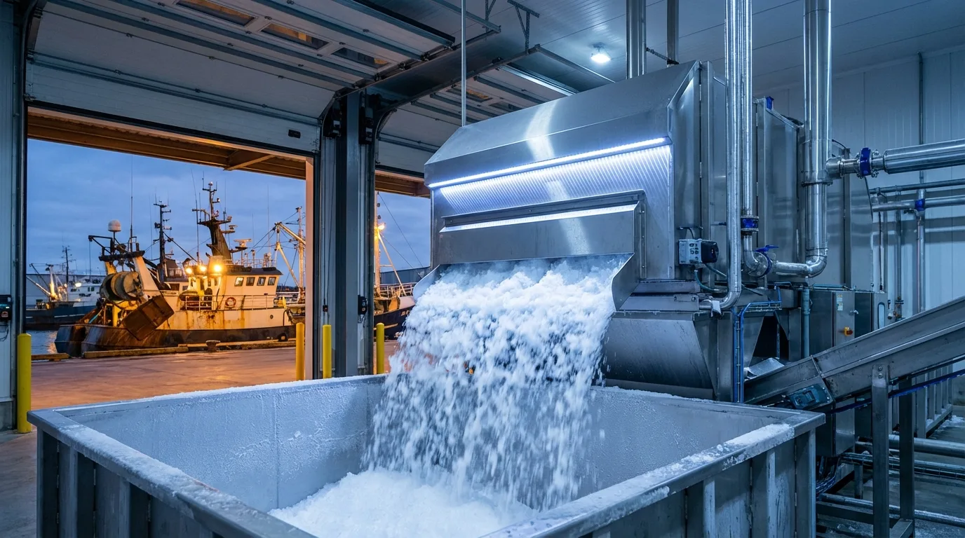 漁港製冰系統選型與設計：片冰機、管冰機到流態冰的技術比較