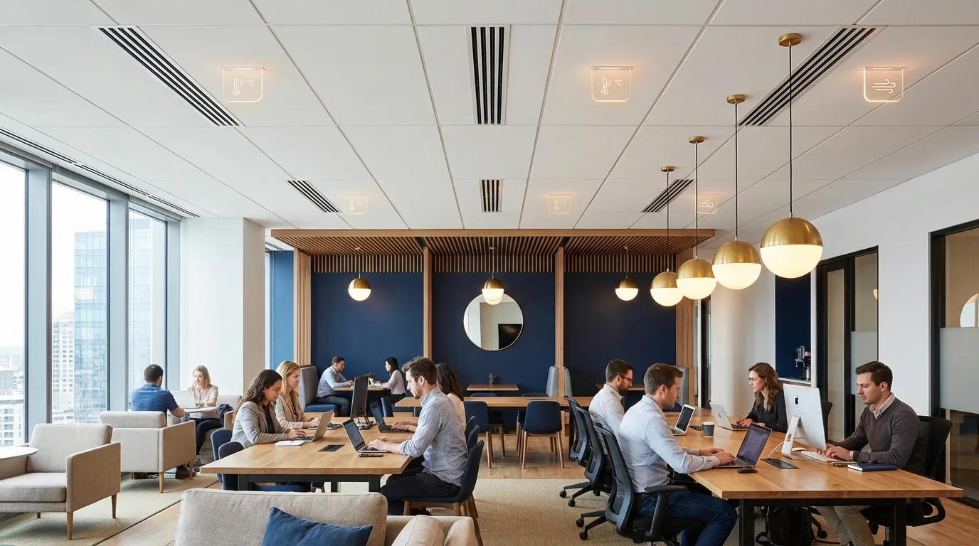 辦公室空調設計的隱藏學問：溫度、氣流與員工生產力